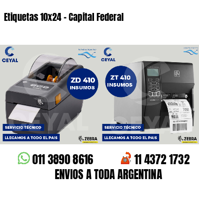 Etiquetas 10x24 - Capital Federal