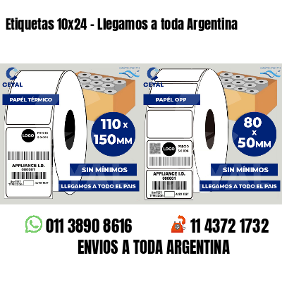 Etiquetas 10x24 - Llegamos a toda Argentina