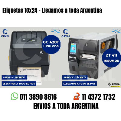 Etiquetas 10x24 - Llegamos a toda Argentina