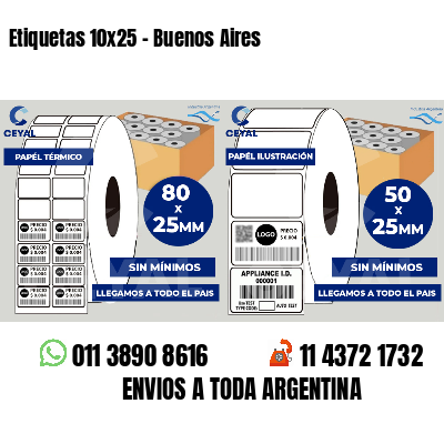 Etiquetas 10x25 - Buenos Aires