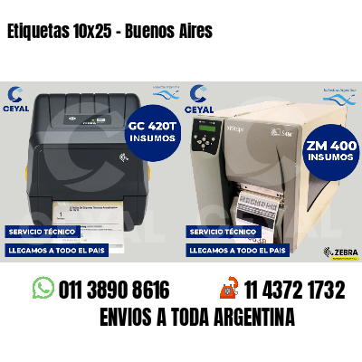 Etiquetas 10x25 - Buenos Aires