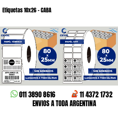 Etiquetas 10x26 - CABA