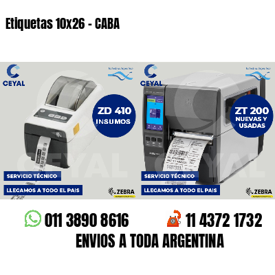 Etiquetas 10x26 - CABA