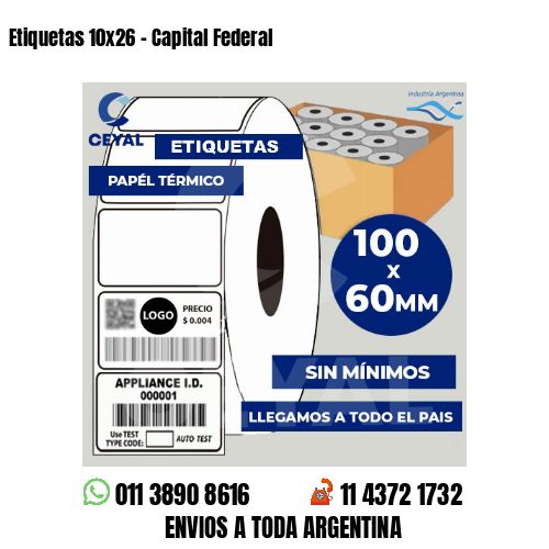 Etiquetas 10×26 – Capital Federal