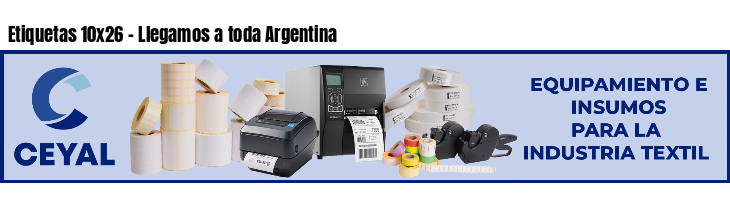 Etiquetas 10x26 - Llegamos a toda Argentina