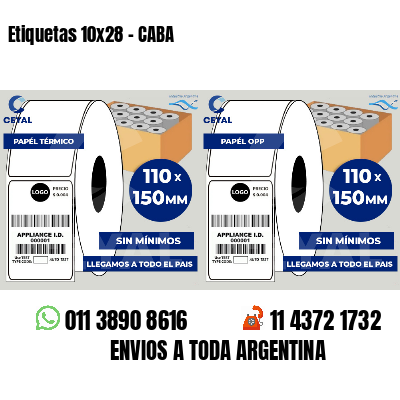 Etiquetas 10x28 - CABA