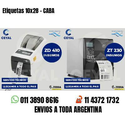 Etiquetas 10x28 - CABA