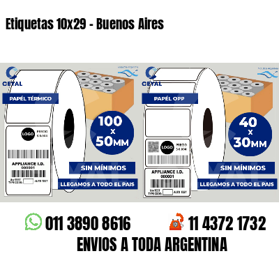 Etiquetas 10x29 - Buenos Aires