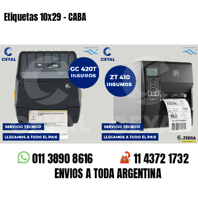 Etiquetas 10x29 - CABA