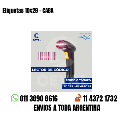 Etiquetas 10x29 - CABA