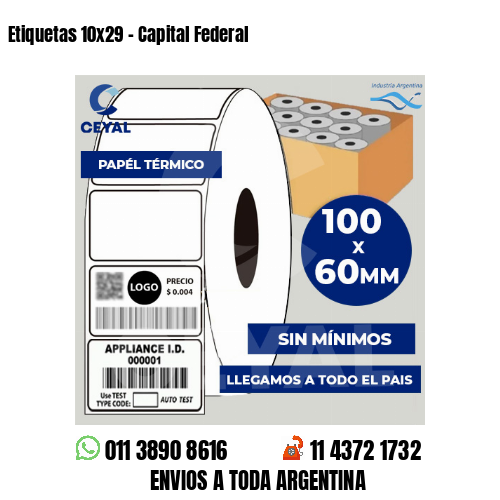Etiquetas 10×29 – Capital Federal