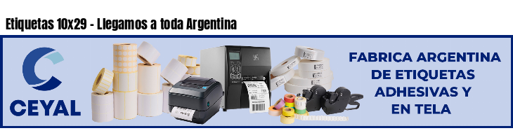 Etiquetas 10x29 - Llegamos a toda Argentina