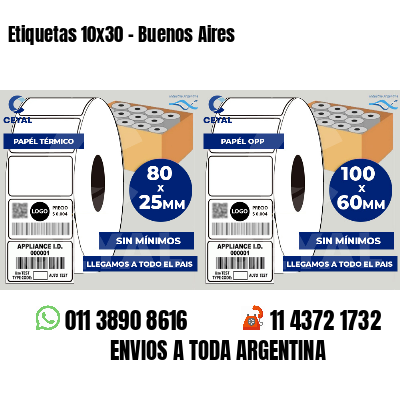 Etiquetas 10x30 - Buenos Aires