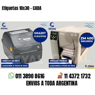 Etiquetas 10x30 - CABA