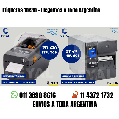 Etiquetas 10x30 - Llegamos a toda Argentina