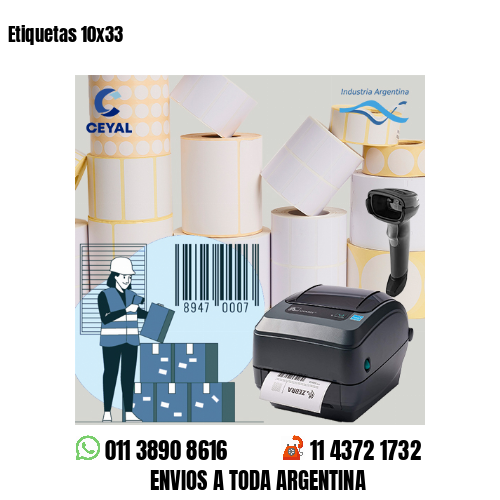 Etiquetas 10×33