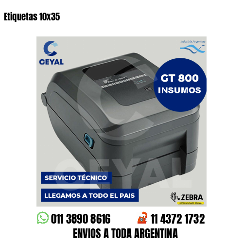 Etiquetas 10x35