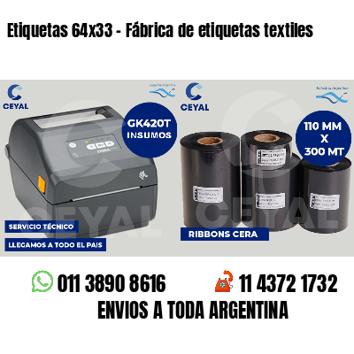Etiquetas 64x33 - Fábrica de etiquetas textiles