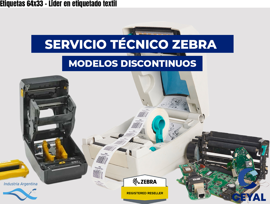 Etiquetas 64x33 - Líder en etiquetado textil