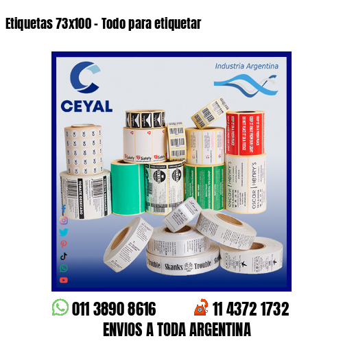 Etiquetas 73×100 – Todo para etiquetar