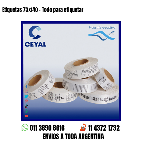 Etiquetas 73×140 – Todo para etiquetar