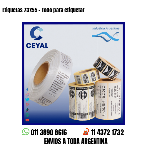 Etiquetas 73×55 – Todo para etiquetar