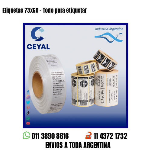 Etiquetas 73×60 – Todo para etiquetar