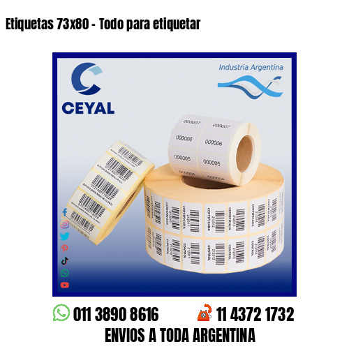 Etiquetas 73×80 – Todo para etiquetar