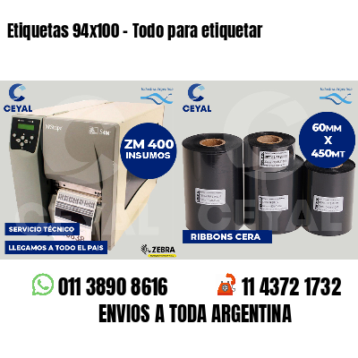 Etiquetas 94x100 - Todo para etiquetar