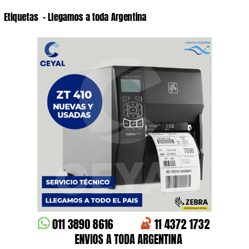Etiquetas  – Llegamos a toda Argentina
