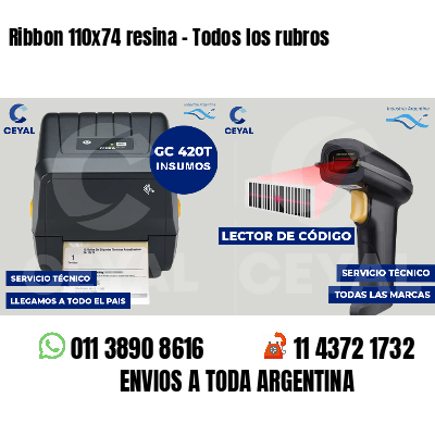 Ribbon 110x74 resina - Todos los rubros