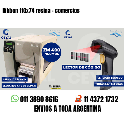 Ribbon 110x74 resina - comercios