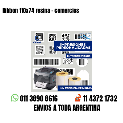 Ribbon 110x74 resina - comercios