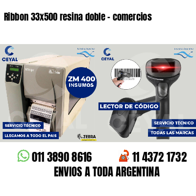 Ribbon 33x500 resina doble - comercios