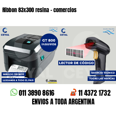 Ribbon 83x300 resina - comercios