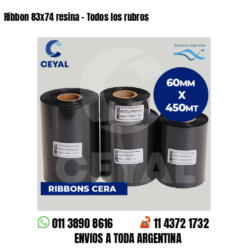 Ribbon 83×74 resina – Todos los rubros