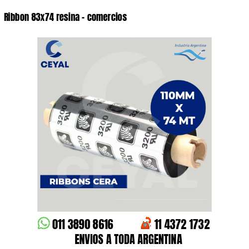 Ribbon 83×74 resina – comercios