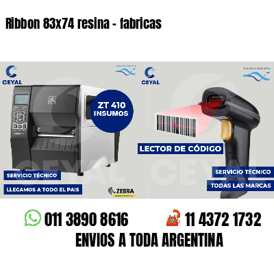 Ribbon 83x74 resina - fabricas
