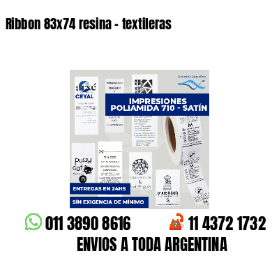 Ribbon 83x74 resina - textileras