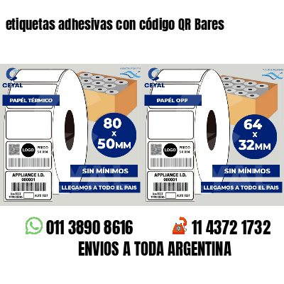 etiquetas adhesivas con código QR Bares