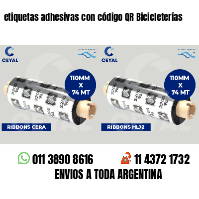 etiquetas adhesivas con código QR Bicicleterías