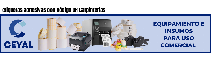 etiquetas adhesivas con código QR Carpinterías