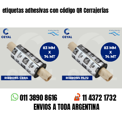 etiquetas adhesivas con código QR Cerrajerías