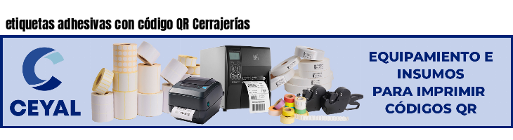 etiquetas adhesivas con código QR Cerrajerías