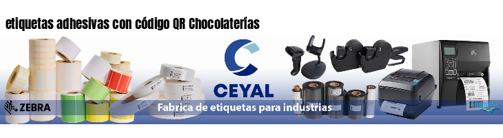 etiquetas adhesivas con código QR Chocolaterías