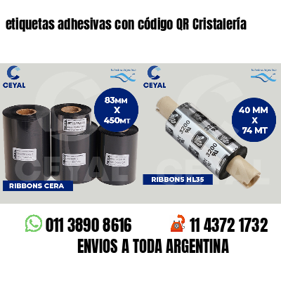 etiquetas adhesivas con código QR Cristalería