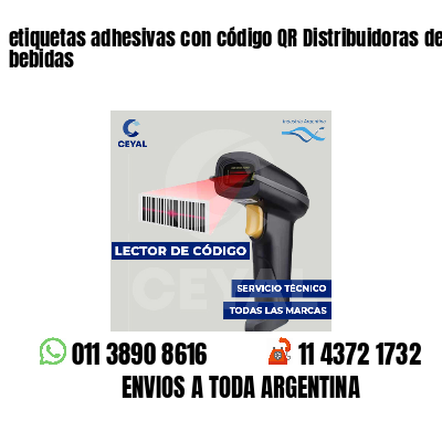 etiquetas adhesivas con código QR Distribuidoras de bebidas