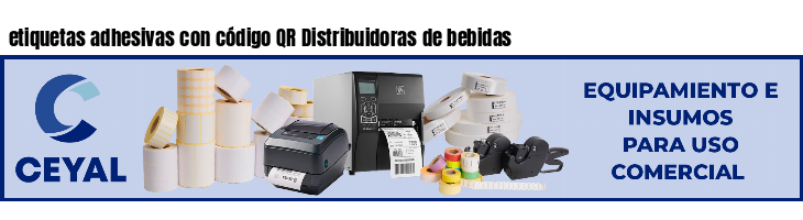 etiquetas adhesivas con código QR Distribuidoras de bebidas
