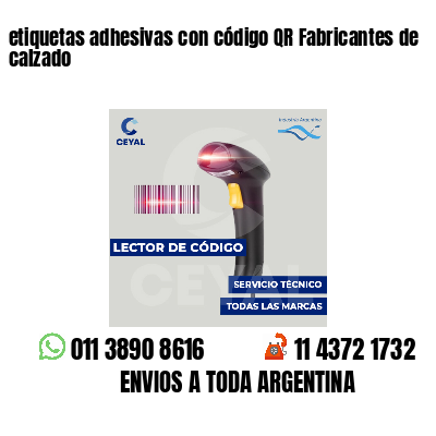 etiquetas adhesivas con código QR Fabricantes de calzado