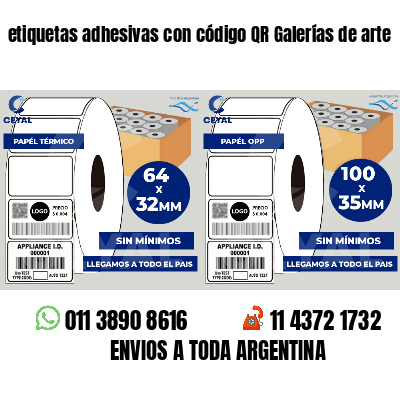 etiquetas adhesivas con código QR Galerías de arte